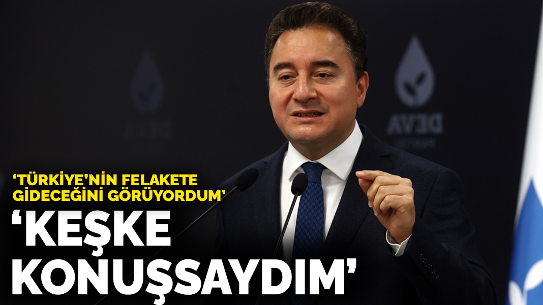 Ali Babacan kasıtlı çöküşü yaşıyoruz !