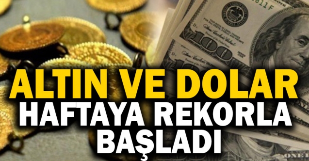 Döviz ve altın haftaya yeni rekorlarla başladı !