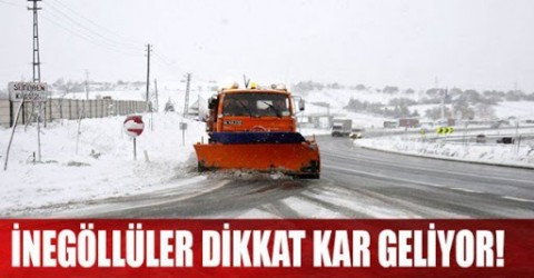 İnegöllüler dikkat kar kapıda !