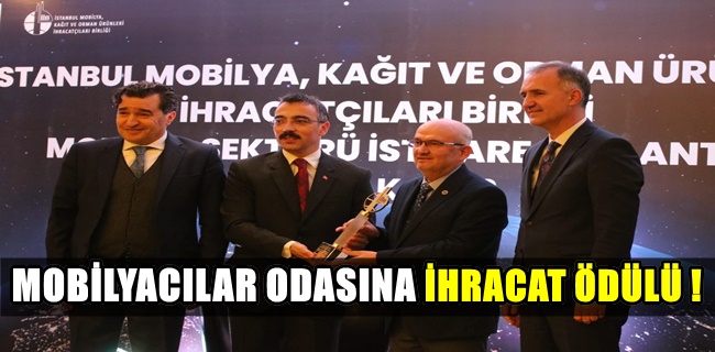 Mobilyacılar Odası’na ihracat ödülü