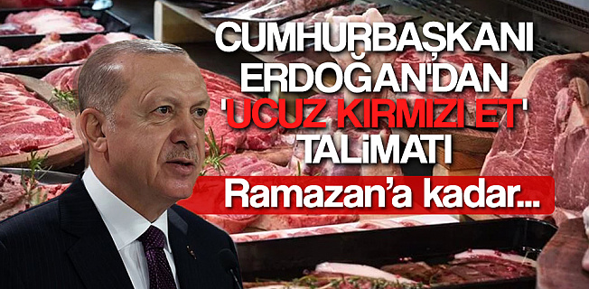 KIRMIZI ET İÇİN TALİMAT