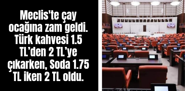 Ekonomik kriz TBMM’yi de vurdu !