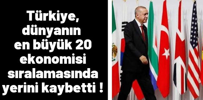 Türkiye sıralamadaki o yerini kaybetti !