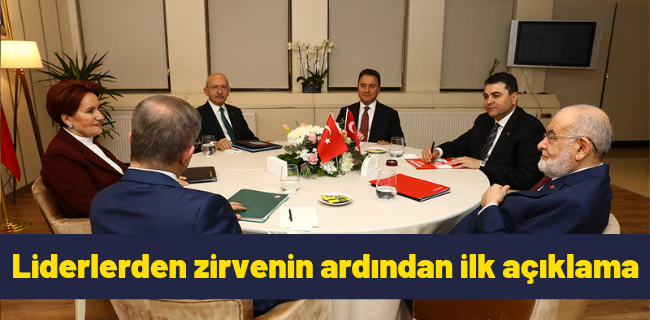 Liderlerden zirvenin ardından ilk açıklama !