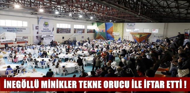 İnegöl’de Çocuklara Özel Tekne Orucu İftarı Yapıldı