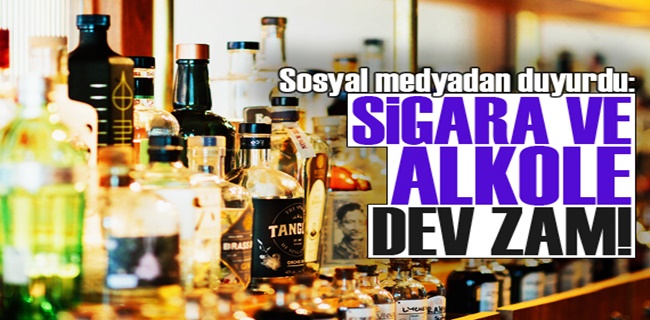 Alkollü içeceklere dev zam yolda !