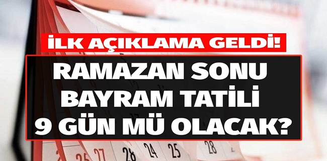 Bayram Tatili 9 gün mü ?