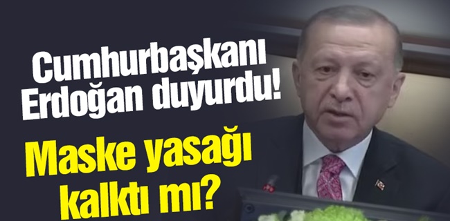 Maske zorunluluğu kaldırıldı !