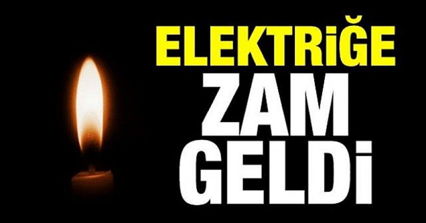 Elektriğe zam geldi !
