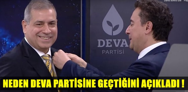 Sedat Kızılcıklı neden Deva Partisine geçtiğini açıkladı !
