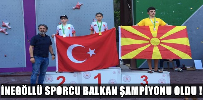 İnegöllü Sporcu Milli Formayla Balkan Şampiyonu Oldu