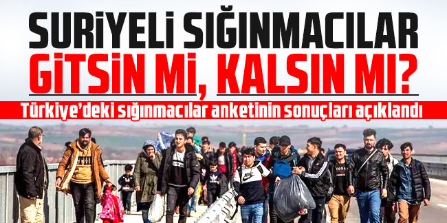 Suriyeli Sığınmacılar Gönderilmeli Mi Anketi Yapıldı Sonuçlar Şaşırtıcı Değil