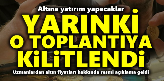 Yatırım yapacaklar yarına dikkat !