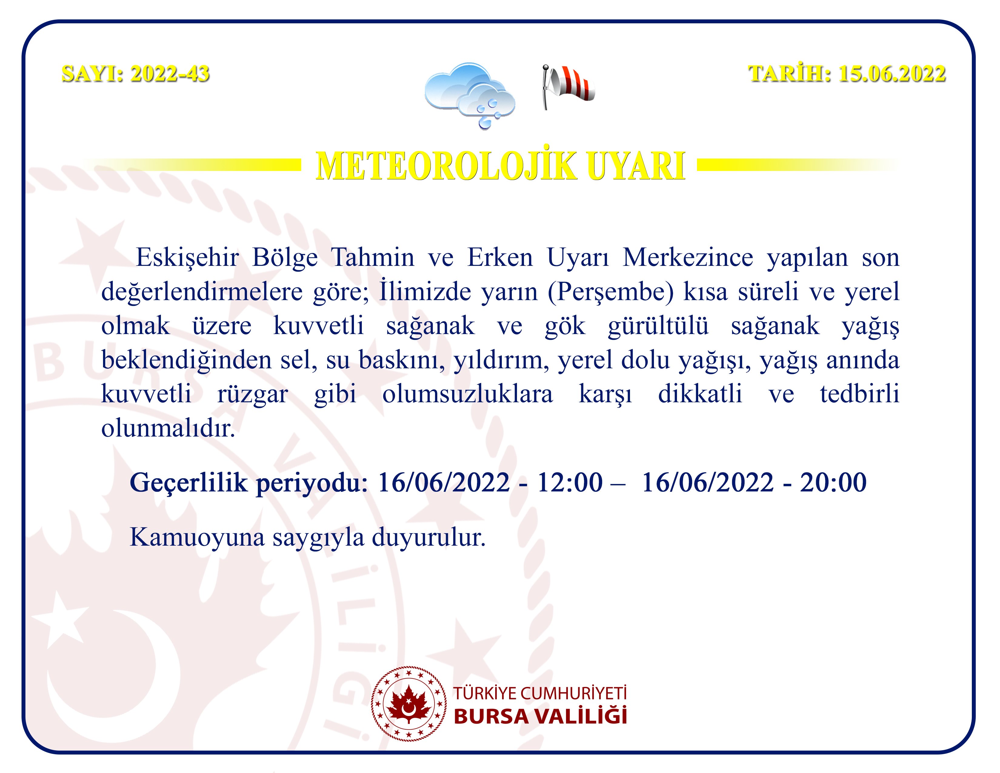 Bursa Valiliğinden son dakika açıklaması !