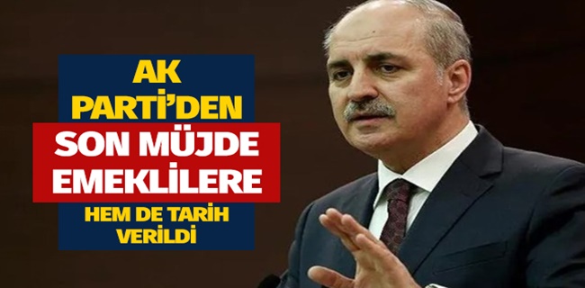 Numan Kurtulmuş müjdeyi verdi !