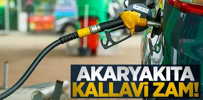 Motorin 30 TL’yi Geçiyor Akaryakıta Kallavi Zam !