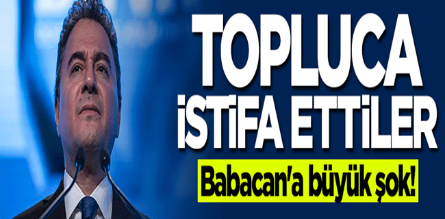 Topluca istifa ettiler !