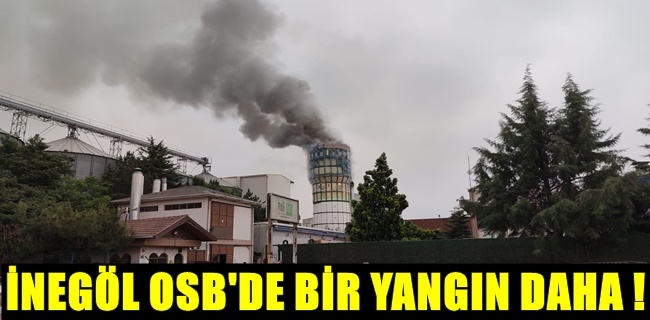 İnegöl Organize Sanayiinde korkutan yangın !