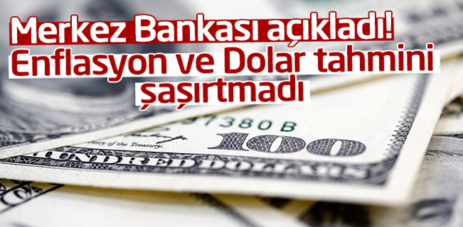 Yılsonu için enflasyon ve dolar tahmini