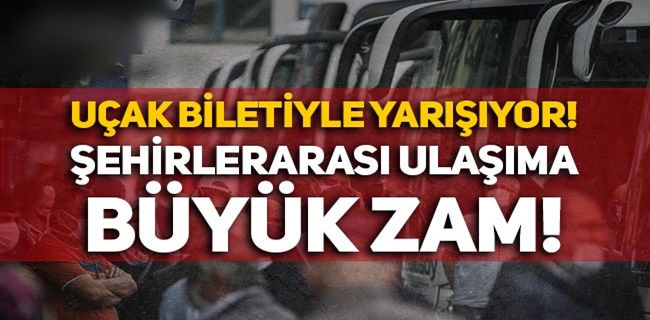 Otobüs biletlerine büyük zam !