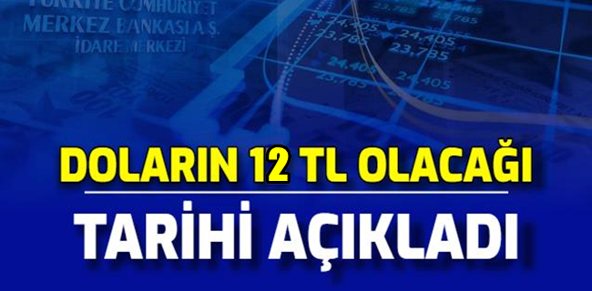 Dolar’ın 12 Lira Olacağı Tarihi Açıkladılar