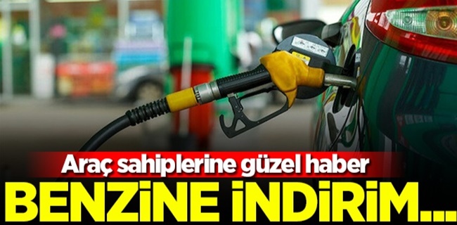 Benzine indirim geliyor !