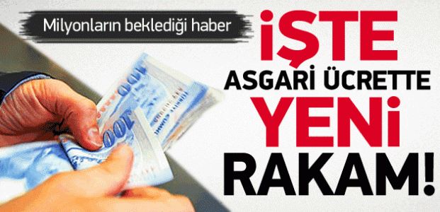 Yeni asgari ücret 5 bin 500 lira öldü !