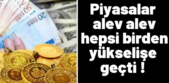 Piyasalar alev alev ! Hepsi yükselişe geçti