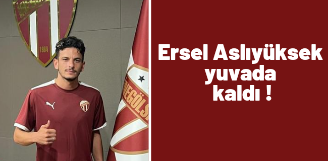 Ersel Aslıyüksek yuvada kaldı