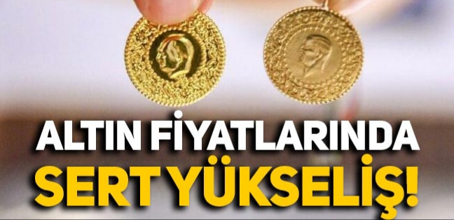 Altın sert yükseldi !