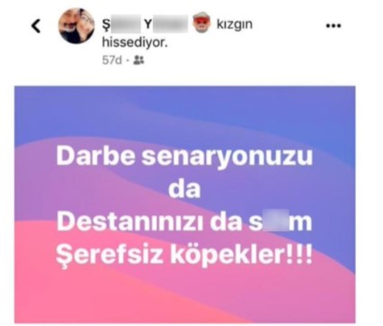 15 Temmuza hakaret paylaşımı yapan şahıs yakalandı !