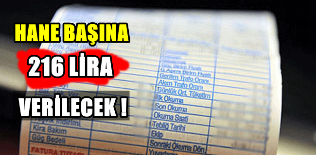 Devletten Aylık 216 Lira Elektrik Desteği !