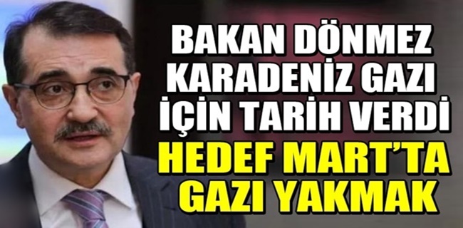 2023 mart ayında Karadeniz gazı yanmış olacak !