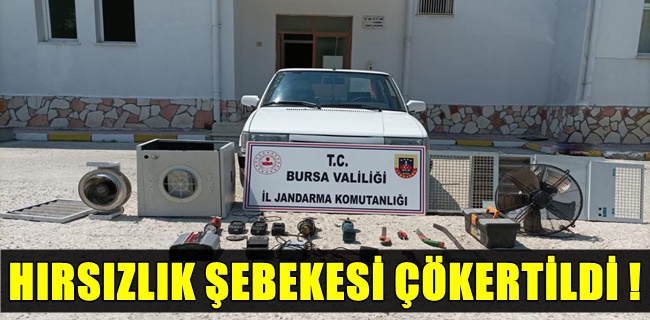 Hırsızlık şebekesine Jandarma