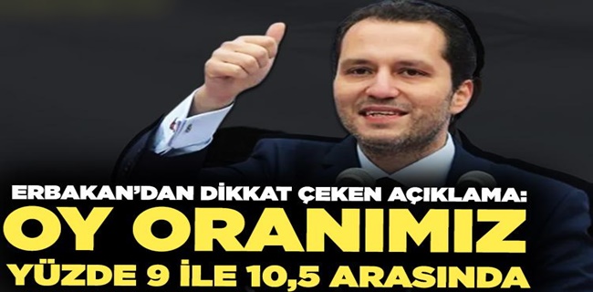 Fatih Erbakan: Baraj problemimiz yok