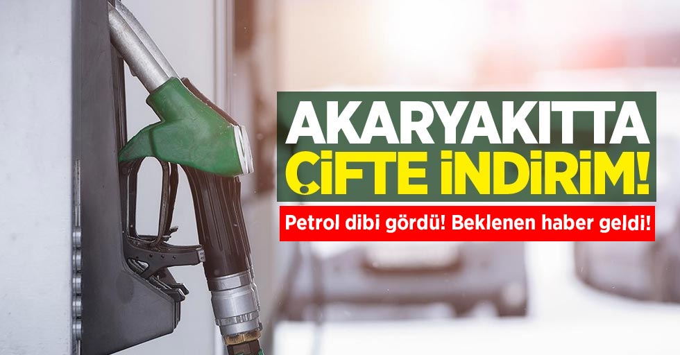 Akaryakıta çifte indirim geldi !