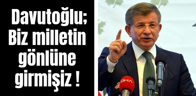 Davutoğlu; 