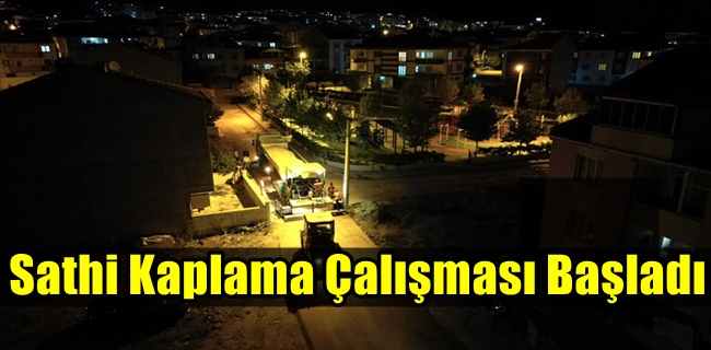 Yeni Mahallede 27 Sokakta Sathi Kaplama Çalışması Başladı