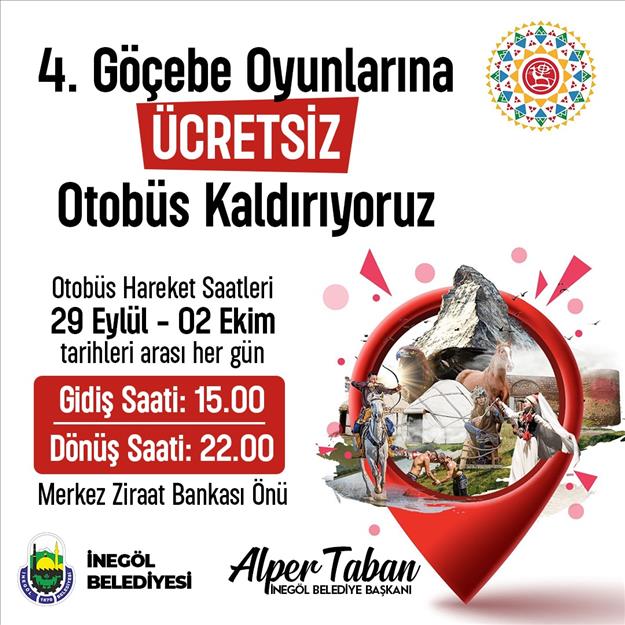 4 Gün ücretsiz otobüs kalkacak !