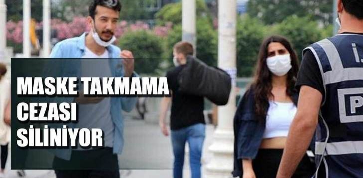 Maske takmama cezası siliniyor !