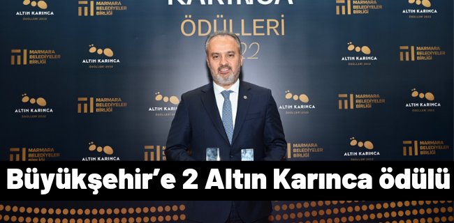 Büyükşehir’e 2 Altın Karınca ödülü