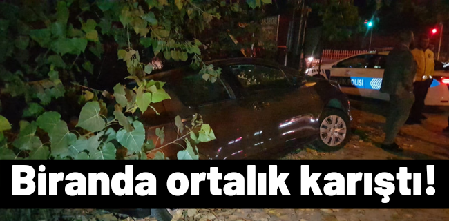 Biranda ortalık karıştı !
