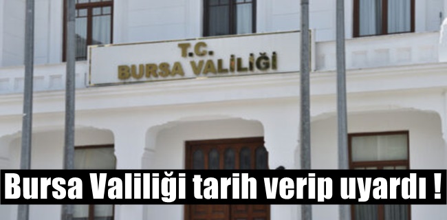İnegöllüler Valilik tarih verip uyardı !