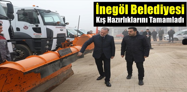 İnegöl Belediyesi Kış Hazırlıklarını Tamamladı