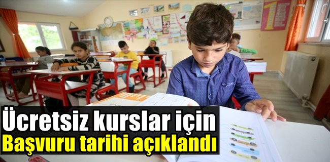 Ücretsiz kurslar için başvuru tarihi açıklandı !