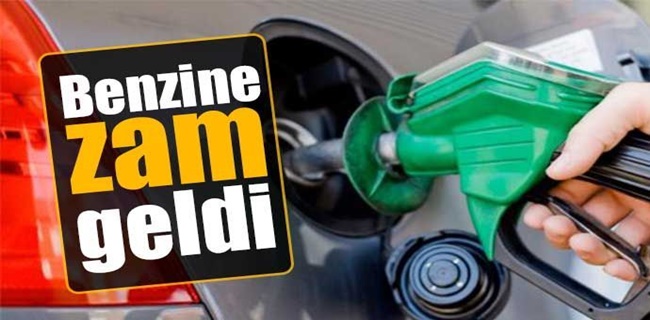 Benzin fiyatlarına zam geldi !