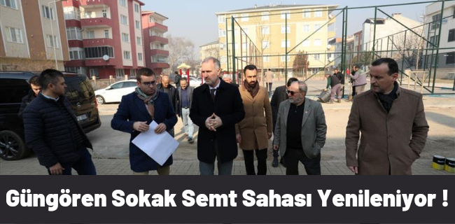 Güngören Sokak Semt Sahası Yenileniyor