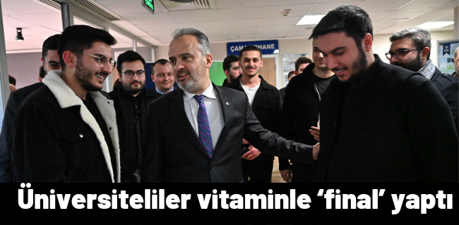 Üniversiteliler vitaminle ‘final’ yaptı