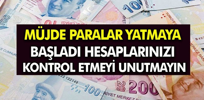 Bakan Müjdeyi Verdi Ödemeler Bugün Hesaplara Yatıyor