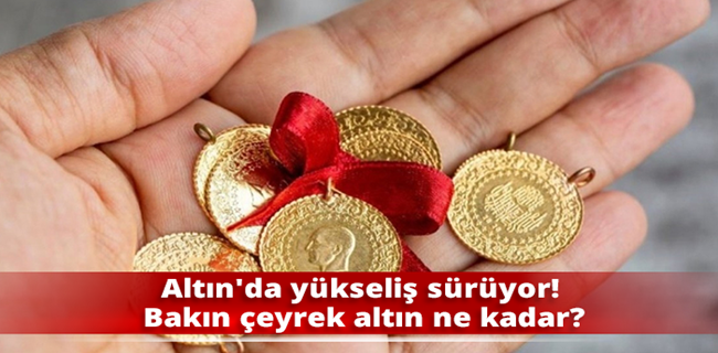 Altın, güne yükselişle başladı.